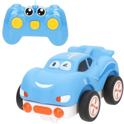 COLORBABY C'Baby Baby radiostyrd bil, blå barnvagn med hjul, ljus, ljud, racerbilar, barnleksaker +18 månader, AA-batterier (ingår ej) (39578) COLORBABY C'Baby Baby radiostyrd bil, blå barnvagn med hjul, ljus, ljud, racerbilar, barnleksaker +18 månader, AA-batterier (ingår ej) (39578)