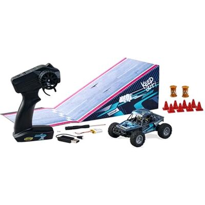Carson 1:32 Deemon X 100% RTR – fjärrstyrd bil, RC leksak med funktioner, RC-fordon med ramp, 100% komplett set, fjärrkontroll Carson 1:32 Deemon X 100% RTR – fjärrstyrd bil, RC leksak med funktioner, RC-fordon med ramp, 100% komplett set, fjärrkontroll