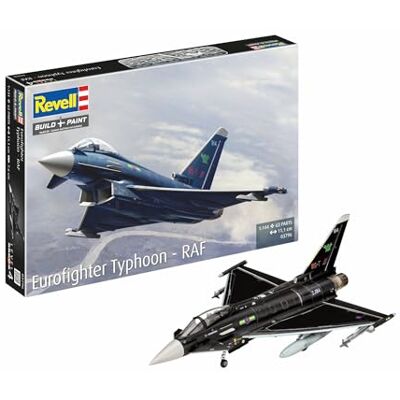 Revell 03796 Eurofighter Typhoon – RAF 1:144 skala obyggd/omålad plastmodellsats Revell 03796 Eurofighter Typhoon – RAF 1:144 skala obyggd/omålad plastmodellsats