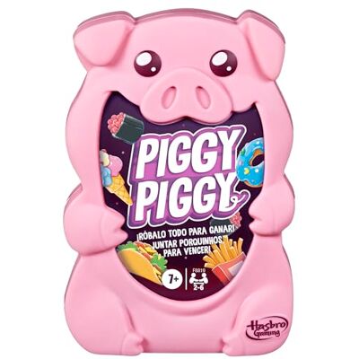 Hasbro Piggy Piggy, Kortspel, 2–6 spelare, utomhusplaner, familj och vänner, present till pojkar och flickor i åldrarna 7 år eller äldre, små grisar och getter Hasbro Piggy Piggy, Kortspel, 2–6 spelare, utomhusplaner, familj och vänner, present till pojkar och flickor i åldrarna 7 år eller äldre, små grisar och getter