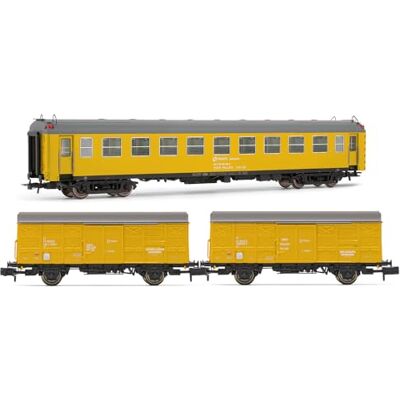 ARNOLD HN4456 RENFE, 3-enhetssats, "Tren Taller Granada", typ 5000 + 2 x J2 vagnar, gult liv, ep. V Rullande materiel Tränare ARNOLD HN4456 RENFE, 3-enhetssats, "Tren Taller Granada", typ 5000 + 2 x J2 vagnar, gult liv, ep. V Rullande materiel Tränare
