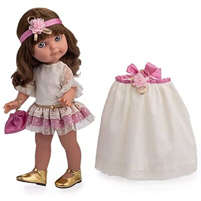 JC Toys Chloe Royal Collection docka 38 cm docka med långt brunt hår mode nattvardsklänning i flera delar vinylkropp tillverkad i Spanien för barn 3+ (32001) JC Toys Chloe Royal Collection docka 38 cm docka med långt brunt hår mode nattvardsklänning i flera delar vinylkropp tillverkad i Spanien för barn 3+ (32001)