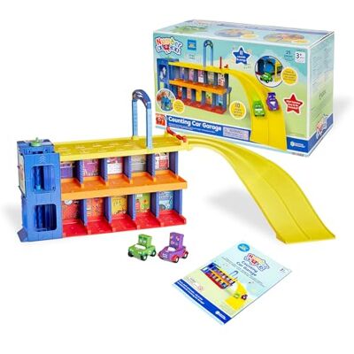 Learning Resources Nummerblocksgarage, 3 år + interaktiv matematikpedagogisk leksak med bilar och ljud Learning Resources Nummerblocksgarage, 3 år + interaktiv matematikpedagogisk leksak med bilar och ljud