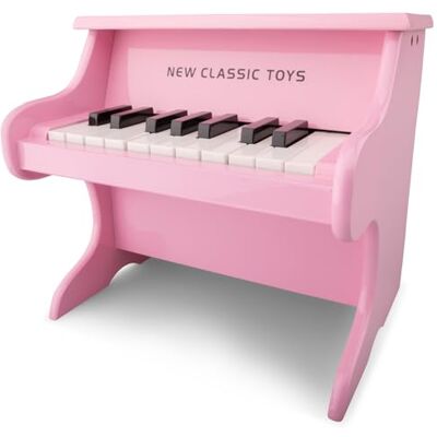 New Classic Toys Woet® Rosa Leksakspiano i Trä för Barn 18 Tangenter med Musikhäfte och Skalarkort Nybörjarinstrument Pedagogisk Musikleksak Från 3 År New Classic Toys Woet® Rosa Leksakspiano i Trä för Barn 18 Tangenter med Musikhäfte och Skalarkort Nybörjarinstrument Pedagogisk Musikleksak Från 3 År