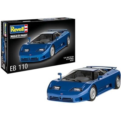Revell 07353 Bugatti EB110 1:24 skala obyggd/omålad plastmodellsats Revell 07353 Bugatti EB110 1:24 skala obyggd/omålad plastmodellsats