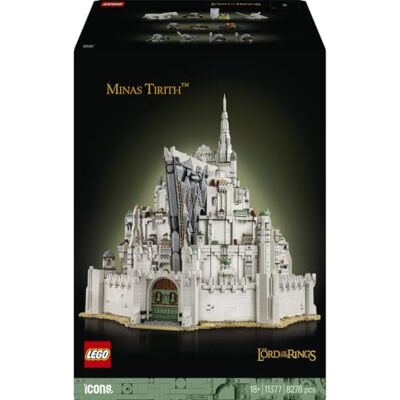 Lego Icons Sagan om ringen: Minas Tirith 11377 Byggsats för vuxna, rumsdekoration med den vita staden, samlarobjekt med 10 minifigurer inkl. Aragorn, present, 8278 delar Lego Icons Sagan om ringen: Minas Tirith 11377 Byggsats för vuxna, rumsdekoration med den vita staden, samlarobjekt med 10 minifigurer inkl. Aragorn, present, 8278 delar