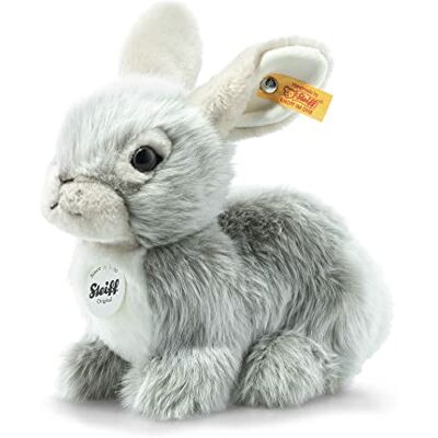 Steiff Dormili hare – 21 cm – gosedjur – grå sittande Steiff Dormili hare – 21 cm – gosedjur – grå sittande