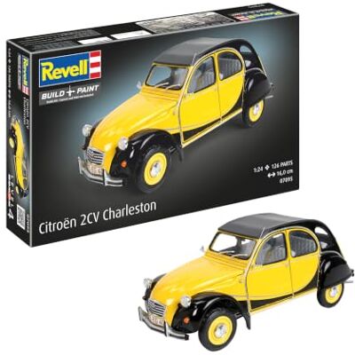 Revell 07095 Citroen 2CV "Charleston" 1:24 skala obyggd/omålad plast modellsats Revell 07095 Citroen 2CV "Charleston" 1:24 skala obyggd/omålad plast modellsats