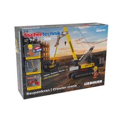 fischertechnik Liebherr larvkran byggsats för barn från 7 år Byggleksak 579431 – detaljerad byggbil enligt Original Liebherr LR1110 för självbyggande, tillverkad i Tyskland fischertechnik Liebherr larvkran byggsats för barn från 7 år Byggleksak 579431 – detaljerad byggbil enligt Original Liebherr LR1110 för självbyggande, tillverkad i Tyskland