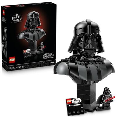 Lego Star Wars 75439 Darth Vader Bust Display Model Kit for Adults incl. Collectible Sith Minifigure w/Red Lightsaber DIY Shelf or Room Decor Gift Idea for A New Hope Fans Lego Star Wars 75439 Darth Vader Bust Display Model Kit for Adults incl. Collectible Sith Minifigure w/Red Lightsaber DIY Shelf or Room Decor Gift Idea for A New Hope Fans