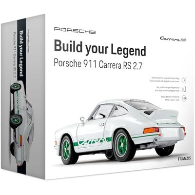 Franzis 67267 – Porsche 911 Carrera RS 2.7 – Build Your Legend – detaljerad modellbyggsats inklusive ljudmodul, LED-belysning, medföljande bok Franzis 67267 – Porsche 911 Carrera RS 2.7 – Build Your Legend – detaljerad modellbyggsats inklusive ljudmodul, LED-belysning, medföljande bok