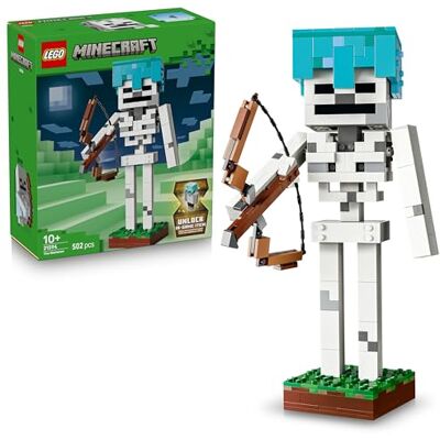 Lego Minecraft Skelettet – Byggleksak med spelprydnad – Modellbyggsats för pojkar och flickor från 10 år – Rumsdekoration med skelettfigur från Minecraft för barn – Present till gamers – 21594 Lego Minecraft Skelettet – Byggleksak med spelprydnad – Modellbyggsats för pojkar och flickor från 10 år – Rumsdekoration med skelettfigur från Minecraft för barn – Present till gamers – 21594