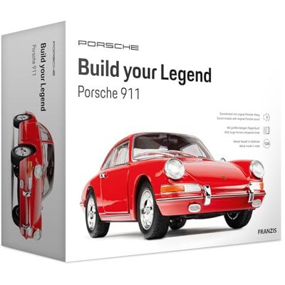 Franzis 67247 – Porsche 911 – Build Your Legend – detaljerad modellbyggsats inklusive ljudmodul, LED-belysning, medföljande bok Franzis 67247 – Porsche 911 – Build Your Legend – detaljerad modellbyggsats inklusive ljudmodul, LED-belysning, medföljande bok