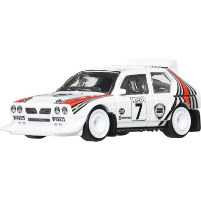Mattel Hot Wheels Lancia Delta S4 Voiture de collection, voiture miniature haut de gamme à l'échelle 1:64 en métal moulé sous pression avec pneus Real Riders et carrosserie et châssis métalliques, JKF01 Mattel Hot Wheels Lancia Delta S4 Voiture de collection, voiture miniature haut de gamme à l'échelle 1:64 en métal moulé sous pression avec pneus Real Riders et carrosserie et châssis métalliques, JKF01