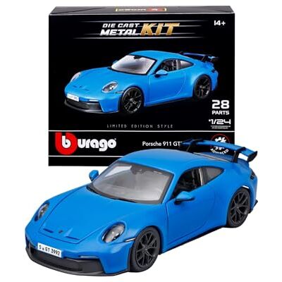 Bburago Modellbyggsats Porsche 911 GT3, Bilbyggsats Skala 1:24, Detaljerad Replika att Montera med 28 Delar, Officiell Porsche-Licens, Rekommenderad Ålder 14+ År Bburago Modellbyggsats Porsche 911 GT3, Bilbyggsats Skala 1:24, Detaljerad Replika att Montera med 28 Delar, Officiell Porsche-Licens, Rekommenderad Ålder 14+ År