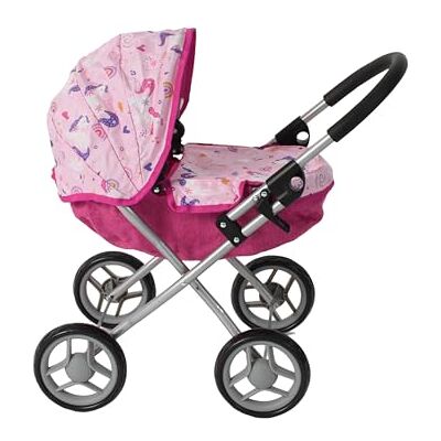 Bayer Chic 2000 – dockvagn Lilli, liten dockvagn för de yngsta dockmamman, enhörning, rosa, 550-75 Bayer Chic 2000 – dockvagn Lilli, liten dockvagn för de yngsta dockmamman, enhörning, rosa, 550-75