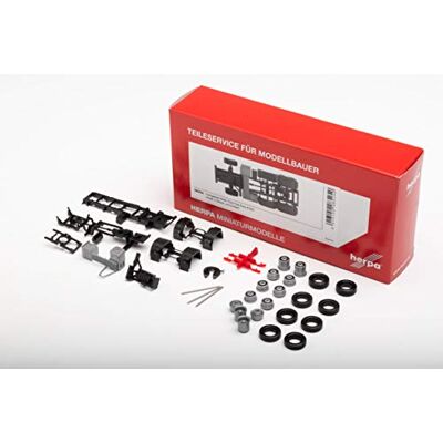 Herpa 085250 MAN MAN delservice chassi man TGS/TGX Euro 6 6 x 2 (2 stycken) i miniatyr för hantverk samling och som present, flerfärgad Herpa 085250 MAN MAN delservice chassi man TGS/TGX Euro 6 6 x 2 (2 stycken) i miniatyr för hantverk samling och som present, flerfärgad
