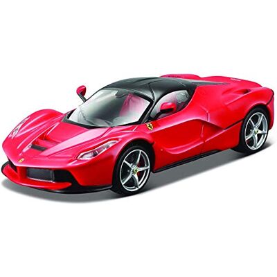 Bburago Ferrari LaFerrari: högkvalitativ modellbil i skala 1:43, Ferrari Signature Edition, hårt fodral, 10 cm, röd (18-36902) Bburago Ferrari LaFerrari: högkvalitativ modellbil i skala 1:43, Ferrari Signature Edition, hårt fodral, 10 cm, röd (18-36902)