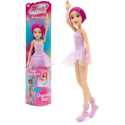 Winx Club Tecna Ballerina, 27 cm ledad docka med snodd handled för att vända sig, leksak för flickor och barn från 3 år Winx Club Tecna Ballerina, 27 cm ledad docka med snodd handled för att vända sig, leksak för flickor och barn från 3 år