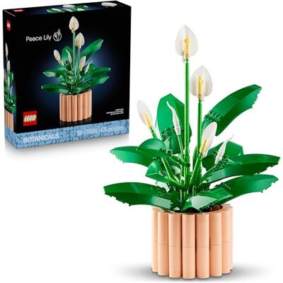 Lego Botanicals Fredslilja – Blomsterprydnad – Byggset för vuxna – Födelsedags- eller inflyttningspresent till kvinnor och män – Rumsdekoration med konstgjord krukväxt – 11504 Lego Botanicals Fredslilja – Blomsterprydnad – Byggset för vuxna – Födelsedags- eller inflyttningspresent till kvinnor och män – Rumsdekoration med konstgjord krukväxt – 11504