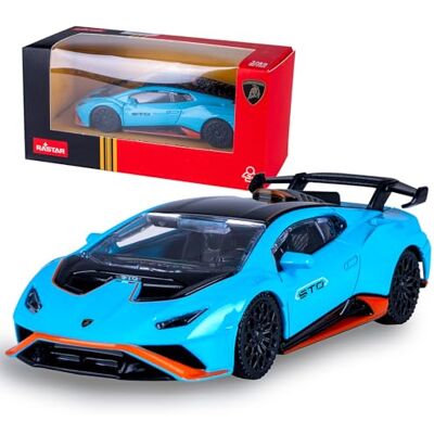 JAMARA 402230 Lamborghini Huracán STO Diecast 1:43 – modellbil leksak, leksaksbil modell för barn, gåva till barn, fanartiklar, originaltrogen lackering JAMARA 402230 Lamborghini Huracán STO Diecast 1:43 – modellbil leksak, leksaksbil modell för barn, gåva till barn, fanartiklar, originaltrogen lackering