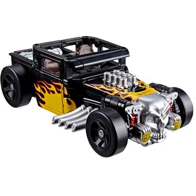 Transformers Collaborative Hot Wheels® x Bone Shaker, Deluxe Class-robotactionfigur på 12,5 cm som kan omvandlas till en bil, billeksaker för barn från 8 år Transformers Collaborative Hot Wheels® x Bone Shaker, Deluxe Class-robotactionfigur på 12,5 cm som kan omvandlas till en bil, billeksaker för barn från 8 år