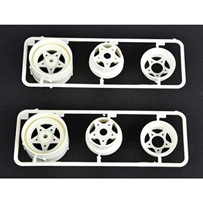 TAMIYA 310555067 – tillbehör: R-delar fälgar bak, 58441/452, 3 delar, 2 stycken TAMIYA 310555067 – tillbehör: R-delar fälgar bak, 58441/452, 3 delar, 2 stycken