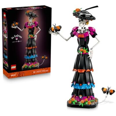 Lego Ideas La Catrina – Byggsats för vuxna med skelettfigur, konstgjorda blommor och monarkfjärilar – Rumsdekoration för de dödas dag – Present för vuxna från 18 år – 21372 Lego Ideas La Catrina – Byggsats för vuxna med skelettfigur, konstgjorda blommor och monarkfjärilar – Rumsdekoration för de dödas dag – Present för vuxna från 18 år – 21372
