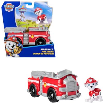 PAW PATROL Marshall Brandbil 2.0 – Räddningsfordon med Samlarfigur – Leksaksbil med Rörlig Stege – Tillverkad av minst 80% Återvunnen Plast – Leksaker för Barn från 3 år PAW PATROL Marshall Brandbil 2.0 – Räddningsfordon med Samlarfigur – Leksaksbil med Rörlig Stege – Tillverkad av minst 80% Återvunnen Plast – Leksaker för Barn från 3 år