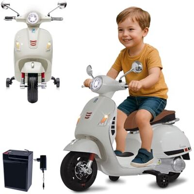 JAMARA 461836 Ride-on Vespa GTS 125 Li-Power 12,6 V – elbil för barn från 3 år, elektrisk bilbil, presentidé för pojkar och flickor, stödhjul, LED-ljus JAMARA 461836 Ride-on Vespa GTS 125 Li-Power 12,6 V – elbil för barn från 3 år, elektrisk bilbil, presentidé för pojkar och flickor, stödhjul, LED-ljus