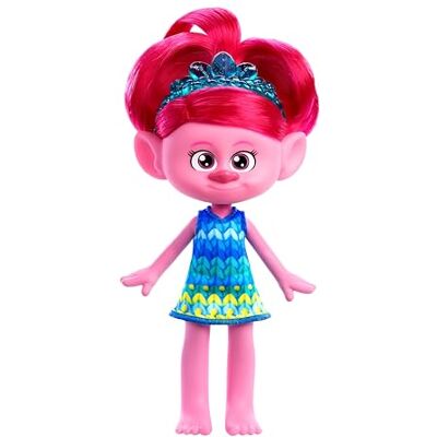 Mattel DreamWorks Trolls Band Together Trendsettin’-modedocka, drottning Poppy med färgglatt hår och accessoar, leksaker inspirerade av filmen HNF13 Mattel DreamWorks Trolls Band Together Trendsettin’-modedocka, drottning Poppy med färgglatt hår och accessoar, leksaker inspirerade av filmen HNF13