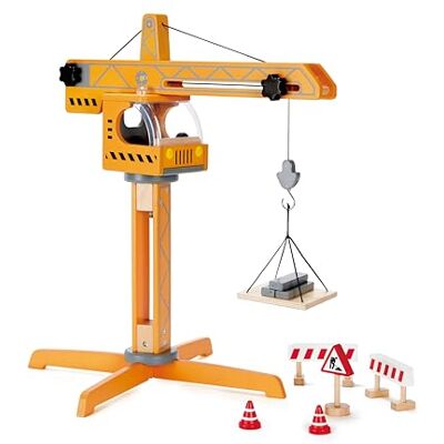 Hape E3011 Wooden Crane Lift Hape E3011 Wooden Crane Lift