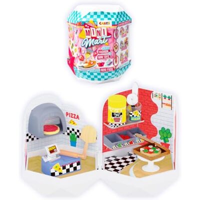 CRAZE MINI MART Mix – Mini dockhus med tillbehör – 1 kapslar överraskning med 6 modeller – anslutningsbara miniatyrer för lek och samling CRAZE MINI MART Mix – Mini dockhus med tillbehör – 1 kapslar överraskning med 6 modeller – anslutningsbara miniatyrer för lek och samling