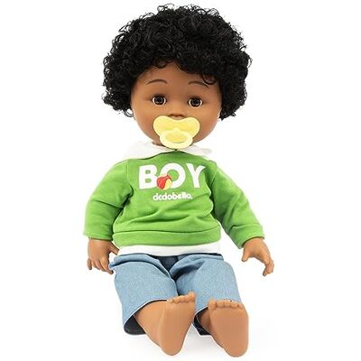 Cicciobello Mina vänner, interaktiv docka höjd 42 cm, barnspel 2 år, klassisk med napp, detaljerad klänning och borstat hår, Afro Cicciobello Mina vänner, interaktiv docka höjd 42 cm, barnspel 2 år, klassisk med napp, detaljerad klänning och borstat hår, Afro