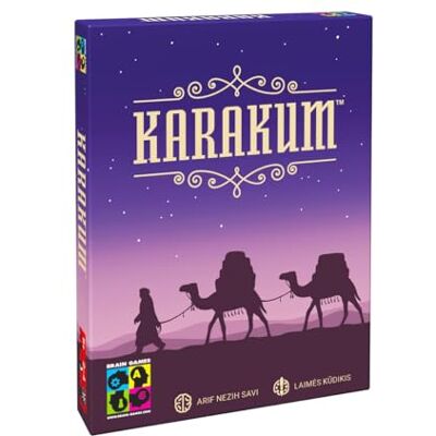 Brain Games Karakum Spela kortspel samla resurser för att skapa den mest värderade husvagnen för att korsa Karakum-öknen från 8 år 2 till 4 spelare 15 min Brain Games Karakum Spela kortspel samla resurser för att skapa den mest värderade husvagnen för att korsa Karakum-öknen från 8 år 2 till 4 spelare 15 min