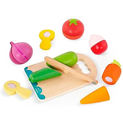 B.toys B. Chop 'n' Play - Trägrönsaksset med kardborre - 14 delar B.toys B. Chop 'n' Play - Trägrönsaksset med kardborre - 14 delar