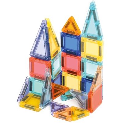 LUDI Magnetisk mini kompakt magnetisk byggsats 26 magnetiska delar metallhållare utvecklar kreativitet och motorik från 3 år LUDI Magnetisk mini kompakt magnetisk byggsats 26 magnetiska delar metallhållare utvecklar kreativitet och motorik från 3 år