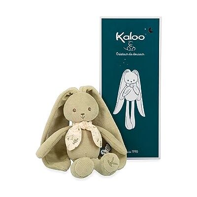 KALOO – Lapinoo – grön kanindocka – babyns små manchesterplysch – 25 cm – ultramjukt material – presentförpackning – 0 månader +, K218014 KALOO – Lapinoo – grön kanindocka – babyns små manchesterplysch – 25 cm – ultramjukt material – presentförpackning – 0 månader +, K218014