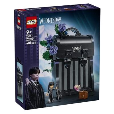 Lego Wednesday: Wednesday – ryggsäck 76787 Leksak för barn från 9 år, 3D byggsats med fotohållare, minifigur av Saken, rumsdekoration, present, 401 delar Lego Wednesday: Wednesday – ryggsäck 76787 Leksak för barn från 9 år, 3D byggsats med fotohållare, minifigur av Saken, rumsdekoration, present, 401 delar
