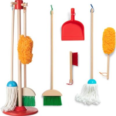 Melissa & Doug , Let’s Play House! Dust! Sweep! Mop! Pretend Play Toy Set for Kids, Cleaning Wooden Toys for Children, 3+, Gift for Boy or Girl Melissa & Doug , Let’s Play House! Dust! Sweep! Mop! Pretend Play Toy Set for Kids, Cleaning Wooden Toys for Children, 3+, Gift for Boy or Girl