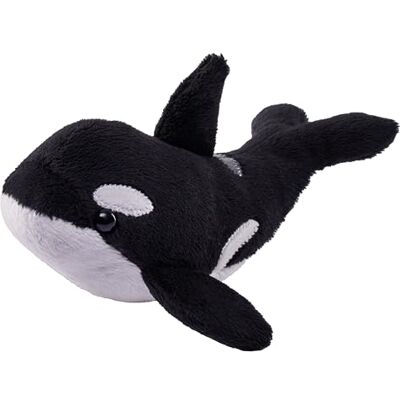 WILD REPUBLIC Pocketkins Eco Orca, plysch, 12 cm, plyschleksak, tillverkad av återvunna material, miljövänlig WILD REPUBLIC Pocketkins Eco Orca, plysch, 12 cm, plyschleksak, tillverkad av återvunna material, miljövänlig