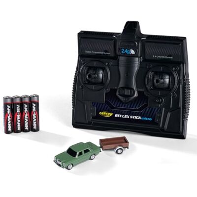 Carson 500504169 1:87 M-B 200/8 grön inklusive släpvagn 100% RTR – färdig modell, RC bil, H0-bil, RC modell, Dioramafordon Carson 500504169 1:87 M-B 200/8 grön inklusive släpvagn 100% RTR – färdig modell, RC bil, H0-bil, RC modell, Dioramafordon