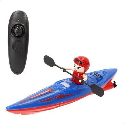 COLORBABY Speed & Go uppladdningsbart batteri radiostyrd kajak, RC kajak med LED-ljus, med karaktär ingår, elektriskt radiostyrd båt, A Från 4 år gammal COLORBABY Speed & Go uppladdningsbart batteri radiostyrd kajak, RC kajak med LED-ljus, med karaktär ingår, elektriskt radiostyrd båt, A Från 4 år gammal