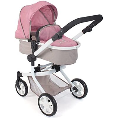 Bayer Chic 2000 – Dockvagn Mika, 2-i-1 kombidockvagn för barn från 4 till 8 år, barnvagn för dockor upp till 52 cm, björnar, rosa, 73 x 41 x 82 cm Bayer Chic 2000 – Dockvagn Mika, 2-i-1 kombidockvagn för barn från 4 till 8 år, barnvagn för dockor upp till 52 cm, björnar, rosa, 73 x 41 x 82 cm