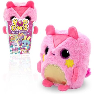 CRAZE Pop Cones Chewy – Gosedjur Överraskning i Popcornbox med Stora Ögon, BFF-Armband och Doft – Samlingsleksak för Flickor CRAZE Pop Cones Chewy – Gosedjur Överraskning i Popcornbox med Stora Ögon, BFF-Armband och Doft – Samlingsleksak för Flickor
