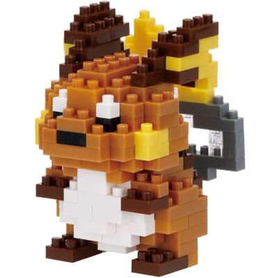nanoblock Bandai Raichu, Micro Building Blocks, detaljerad och realistisk 3D-kit, optimal för Pokémon-presenter NBPM105 nanoblock Bandai Raichu, Micro Building Blocks, detaljerad och realistisk 3D-kit, optimal för Pokémon-presenter NBPM105