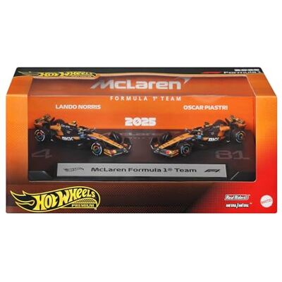 Hot Wheels Premium McLaren Formula 1 2-pack leksaksbilar Hot Wheels Premium McLaren Formula 1 2-pack leksaksbilar
