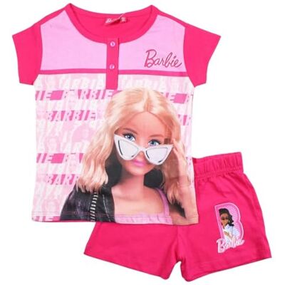 Disney Barbie-set för flickor, bekväm full klädsel, perfekt för dagliga aktiviteter och utflykter, fuschia, 5 �r Disney Barbie-set för flickor, bekväm full klädsel, perfekt för dagliga aktiviteter och utflykter, fuschia, 5 �r
