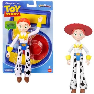 Mattel Disney och Pixar Toy Story Jessie-actionfigur, 22 cm hög cowgirl, 12 ställbara leder, dockskala, filmtrogen, avtagbar hatt, JKV16 Mattel Disney och Pixar Toy Story Jessie-actionfigur, 22 cm hög cowgirl, 12 ställbara leder, dockskala, filmtrogen, avtagbar hatt, JKV16