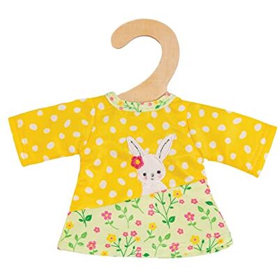 Heless 9355 – Dockkläder i Bunny Lou Design, tunika klänning med kanin, applikation och blommönster för dockor och plyschleksaker, storlek 20–25 cm Heless 9355 – Dockkläder i Bunny Lou Design, tunika klänning med kanin, applikation och blommönster för dockor och plyschleksaker, storlek 20–25 cm